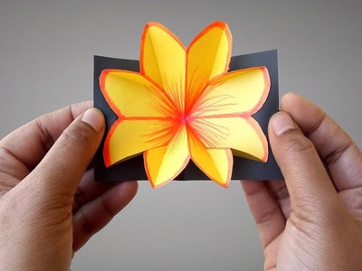 ►► DIY: How To Make Paper Flower Pop Up Card Easy Step By Step | Lovely Easy Crafts