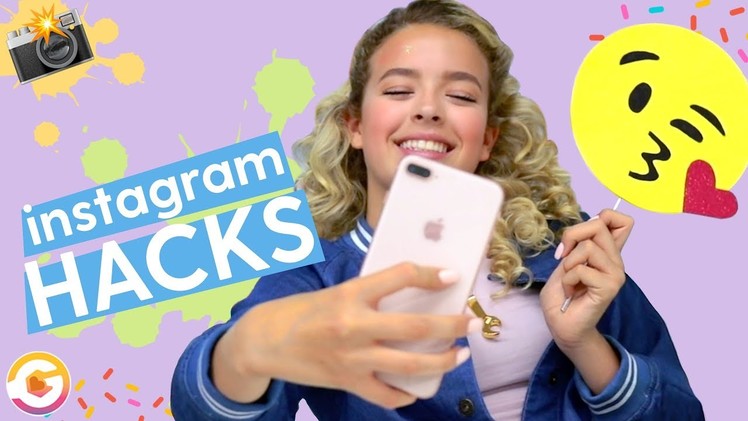 DIY Instagram Hacks: Unicorn Headband, Emoji Props, Blacklight Backdrop | GoldieBlox