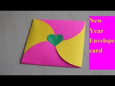 DIY - New year greeting card || How to make greeting card for New year || Envelope card