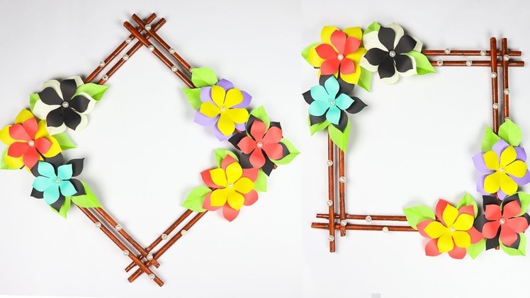 Diy paper flower wall hanging | Simple and beautiful wall hanging | Wall Decoration Ideas