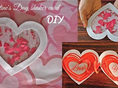 EASY HEART SHAPED SHAKER CARD FOR VALENTINE'S DAY 2019 | BIRTHDAY CARD | DIY GREETING CARD