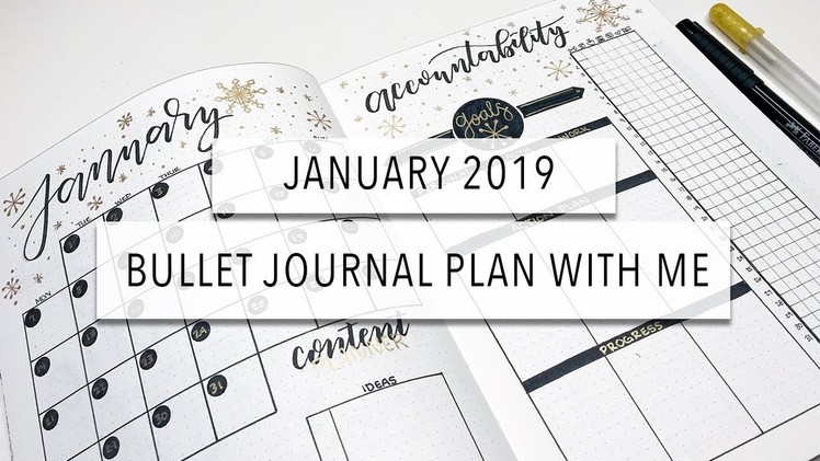 January 2019 ❄️ Plan With Me ???? Bullet Journal Setup
