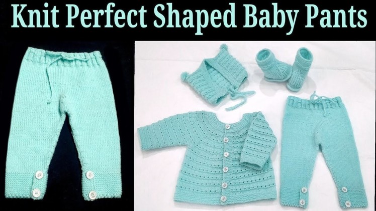 Knit Full Baby Set Step by Step for 3-9 months, Part 4 Pants. Hindi.English Subtitles