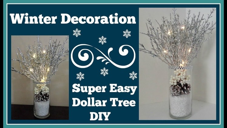 Winter Light up Decoration ❄ Dollar Tree Diy