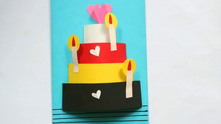 Beautiful Handmade Birthday Card| How to make Birthday Card|Easy Paper Craft Ideas
