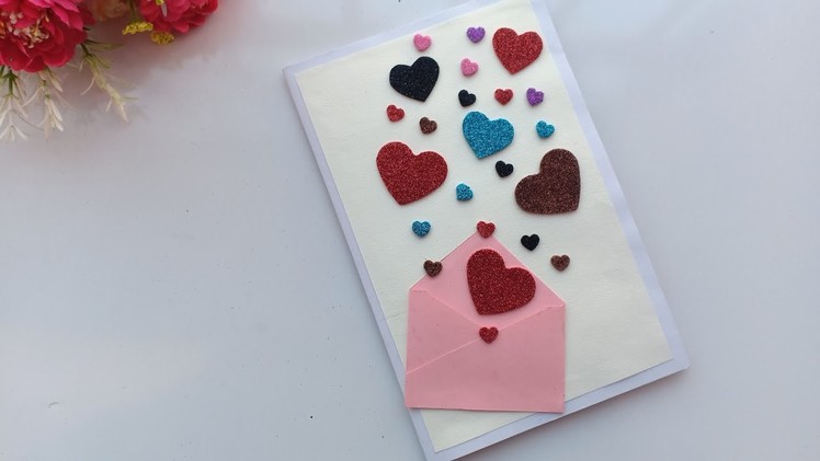 Beautiful Handmade Valentine's Day Card Idea. DIY Greeting  Cards for Valentine's Day card.