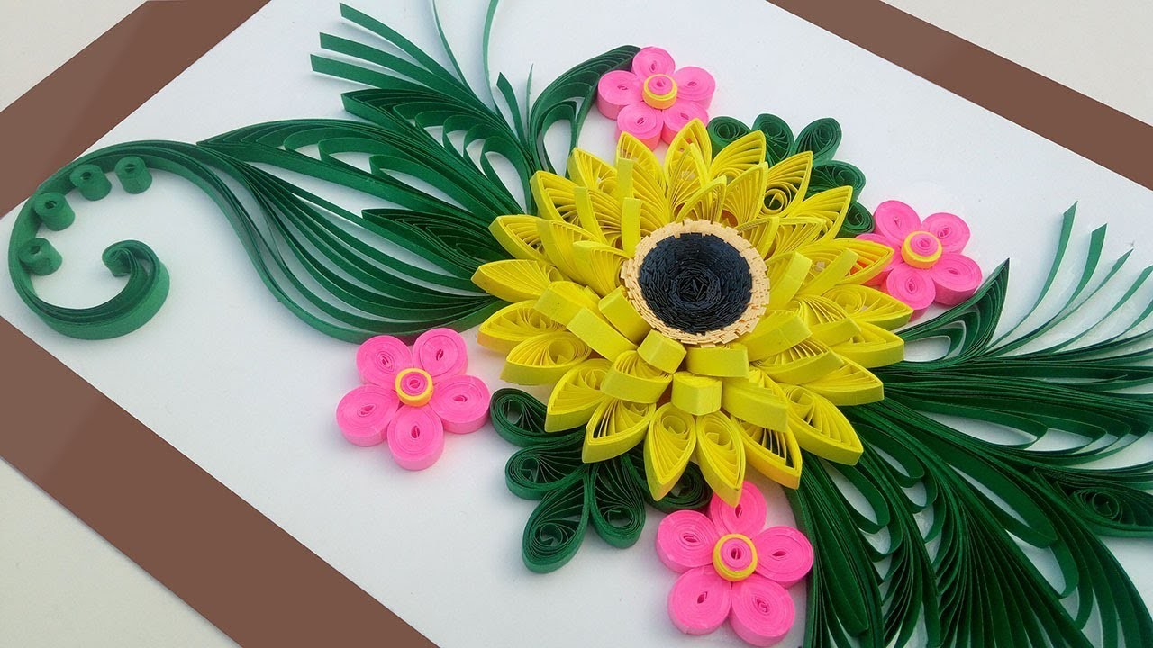 DIY Paper Quilling Card Step By Step Quilling Birthday Greeting Card Indian Tradition