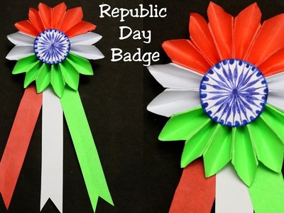 DIY Republic Day Badge| Indian Tricolor Badge For Republic day |Republic day Craft idea for kids