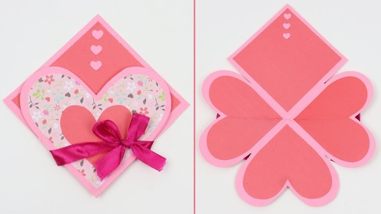 DIY Valentine Paper Folding: How to Make Valentine Card for the upcoming Valentine's Day
