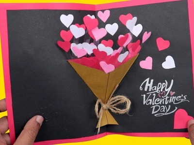 Easy Handmade Valentine's Day Card | How to Make DIY Valentine's Day pop up card | Craftsbox