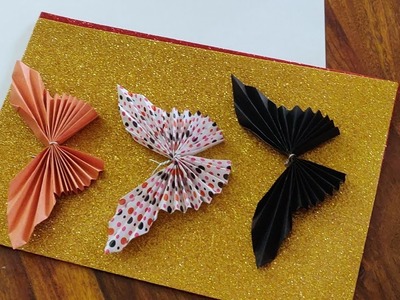 How to make Paper Butterfly | Kids Paper craft | Republic Day tricolor butterfly