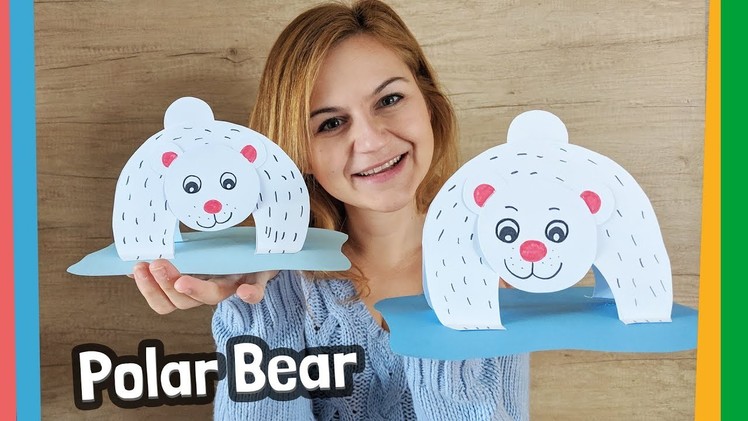 How to make Polar Bear Paper Craft With Kids