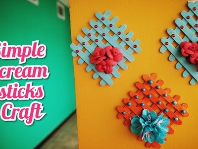 Icecream ???? sticks craft ideas | Home decoration | DIY | Simple crafts