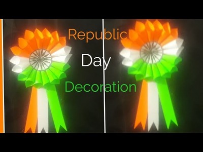 Republic day decorations.Republic day craft.Republic day crafts.Republic day badge.paper Badge.Badge
