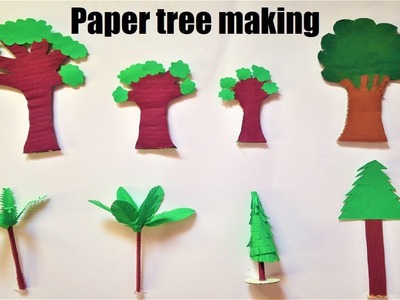 Tree making craft ideas 5 different ways for your school project | diy