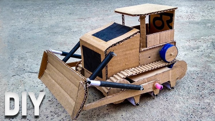 Cool Crawler JCB.Tractor.Bulldozer from cardboard (Very Easy) | The DIY Channel