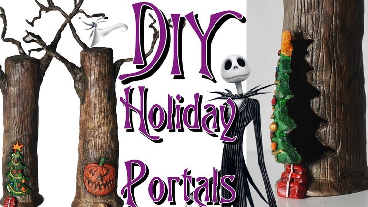DIY Holiday Portal Trees from Tim Burton's The Nightmare Before Christmas