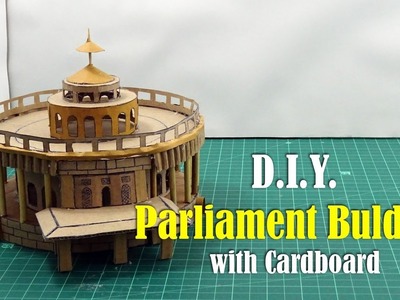 DIY: How to Draw Parliament Building of India using Cardboard