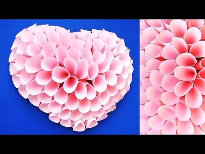 DIY Paper Craft. Paper Heart Design Valentine's Day and Room Decor Ideas. Easy Valentine's Crafts 71