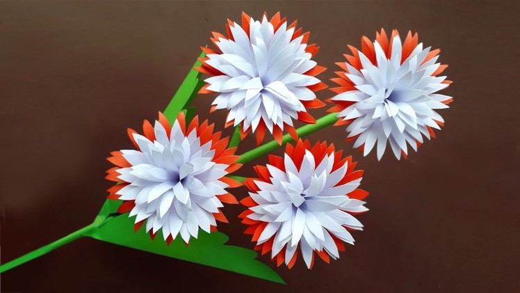 DIY: Paper Flower Stick Making | Flower Stick | Flower Making | Paper Flowers | Paper Crafts