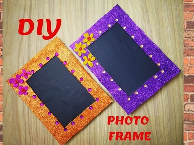 DIY|Quick& Easy Photo Frame Craft|How to make Photo Frame Using old Cardboard|5 mins Craft