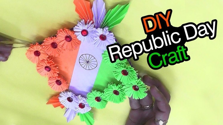 DIY Republic Day Decor Idea.Easy Independence Day Craft for Kids.DIY Republic Day Paper wall hanging