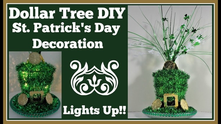 Dollar Tree Diy St  Patrick's Day ???? Decoration Lights Up