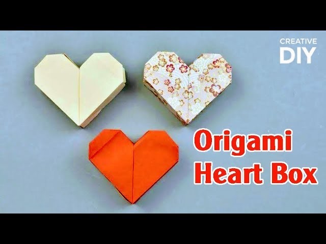 Origami Easy Origami Heart Box For Valentines Day Diy