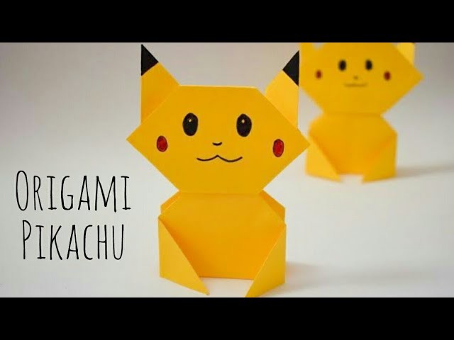 Easy Origami Pikachu Tutorial | DIY Pokemon Crafts for Kids| Fun Paper Craft ideas for Kids #pikachu