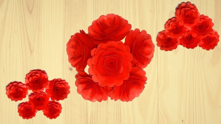 Easy Paper Rose Flowers | DIY Flower Making | Gulab Banane Ka Tarika | Golap Ful Banano