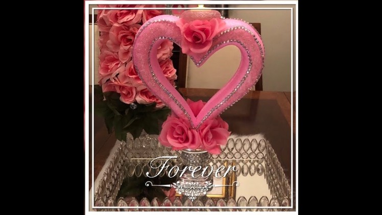 Elegant Centerpiece.Candle Holder Dollar Tree DIY Valentines Day  Wedding Decor Ideas 2019