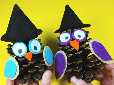 How to Make a Pinecone Owl | Kids Craft Idea