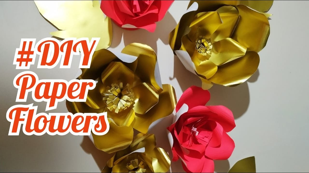 How To Make Paper Flower. DIY Paper Flower.Paper Flower For Backdrop
