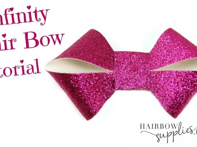 Infinity Hair Bow - DIY Hair Accessories - DIY Leather Bows - Hairbow Supplies, Etc.