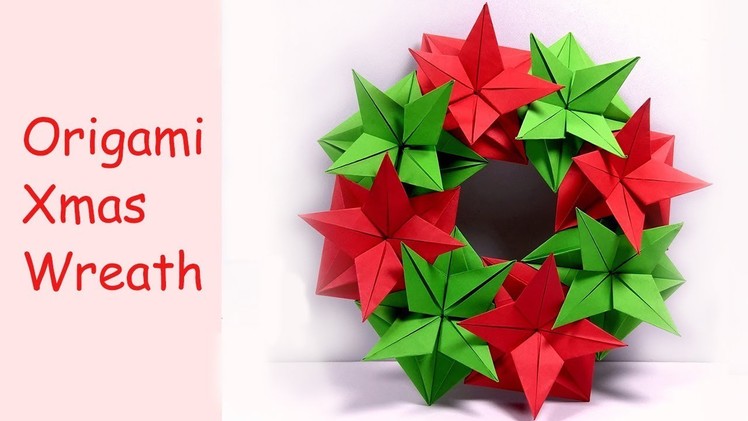 Origami Christmas Wreath | Paper Craft DIY