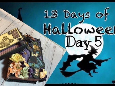 13 Days of Holloween Craft Series Day 5 |  Altered Book Box and Mini Folio