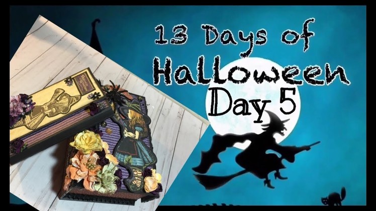 13 Days of Holloween Craft Series Day 5 |  Altered Book Box and Mini Folio