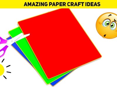 19 DIY Paper Craft Ideas | Easy Colored Paper Craft Ideas