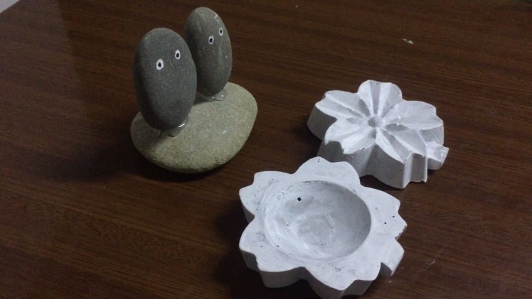 2 Ideas Flower Cement Pots From Plastic And Shaping Stones || Stone Craft Ideas