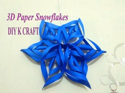 3D Paper Snowflakes DIY Tutorial | DIY K Craft
