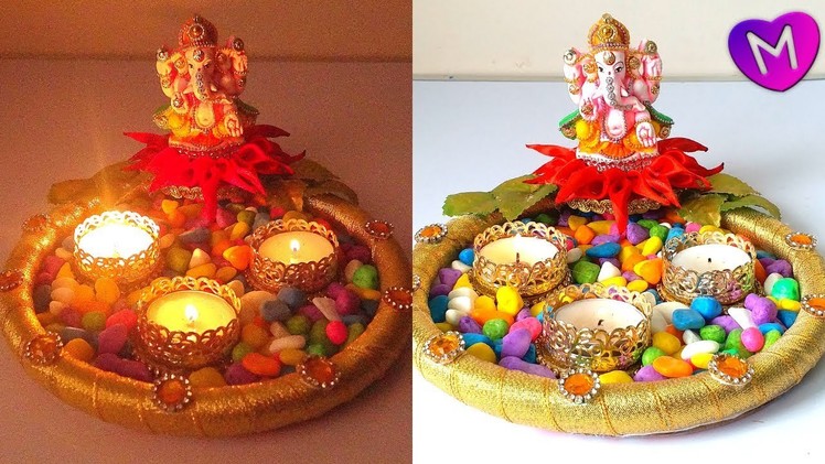 *BEAUTIFUL* Diwali diya stand making decoration ideas | Special DIY craft for making at home!