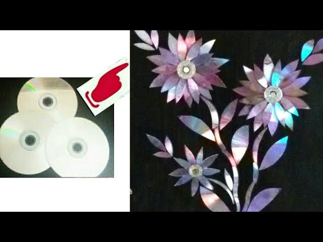 Best out of waste old cd craft.cd photo frame.DIY wall decor