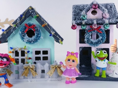 Christmas Craft DIY Christmas Villages for small toys by DCTC Amy Jo