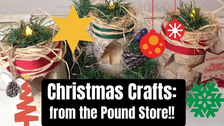 CHRISTMAS CRAFT TIME!!!  And all from the Pound Store x