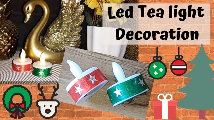 Christmas Tea Light Decorations | Christmas craft ideas easy to make