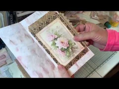 Craft with Me - Shabby Chic Waterfall Journal - Part 3