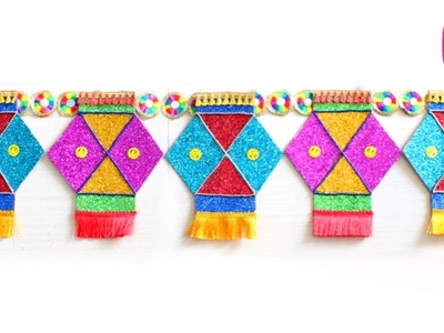 Diwali Door TORAN from Cardboard | Best Diwali Craft | Sonali's Creations