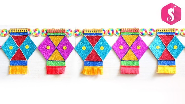 Diwali Door TORAN from Cardboard | Best Diwali Craft | Sonali's Creations