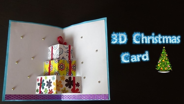 DIY 3D Christmas Card | Christmas Pop Up Card | Paper Craft | StoryAtoZ.com(Hindi)
