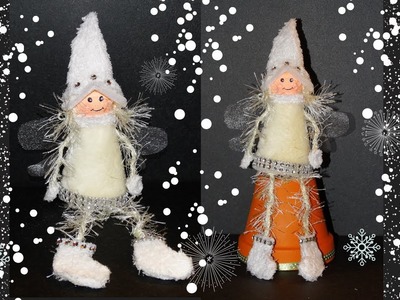 DIY Angel ,fairy doll craft idea.Great winter.Christmas decoration idea.